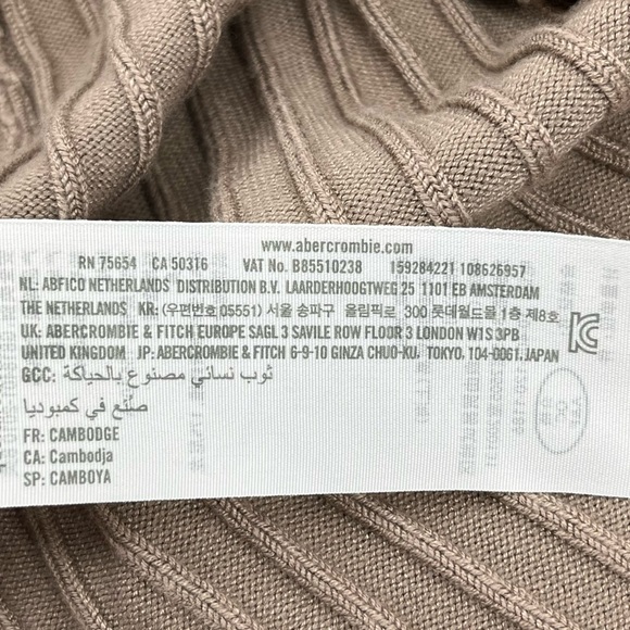 Abercrombie & Fitch Ribbed Knit Fitted Sweater Dress - Picture 8 of 8